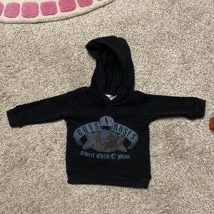 Guns & Roses infant hooded sweatshirt size 12M